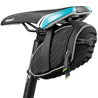 Bicycle saddle bag under seat for storing cycling tools and essentials