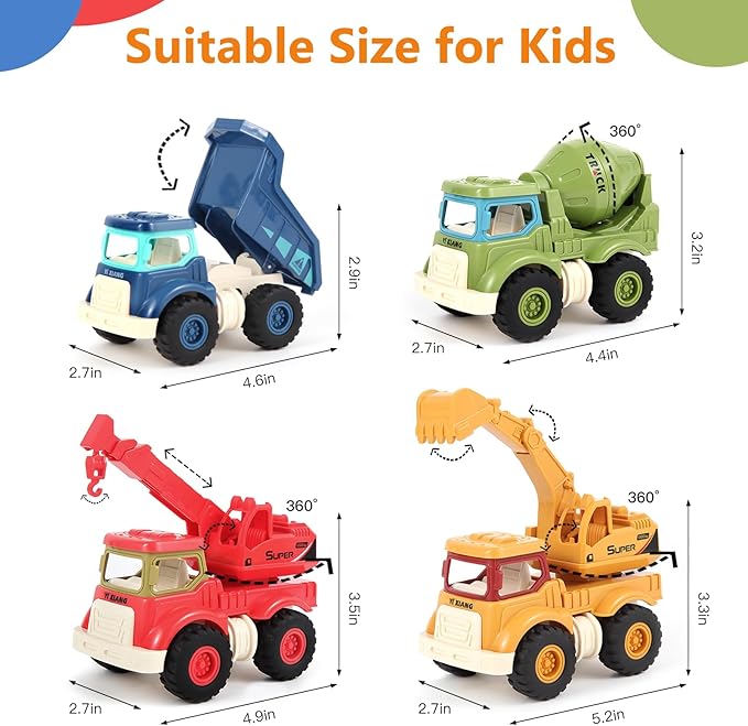 Sandbox construction toy trucks for kids outdoor play