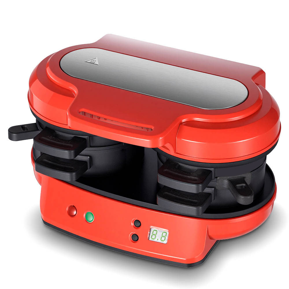 Electric sandwich and burger maker with open cooking sectionS