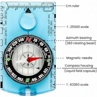 Scout compass with precise needle for accurate navigation