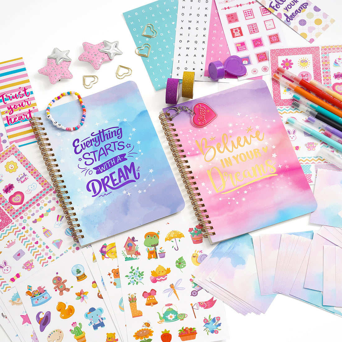 Scrapbook kit for kids stationery set creative journaling supplies