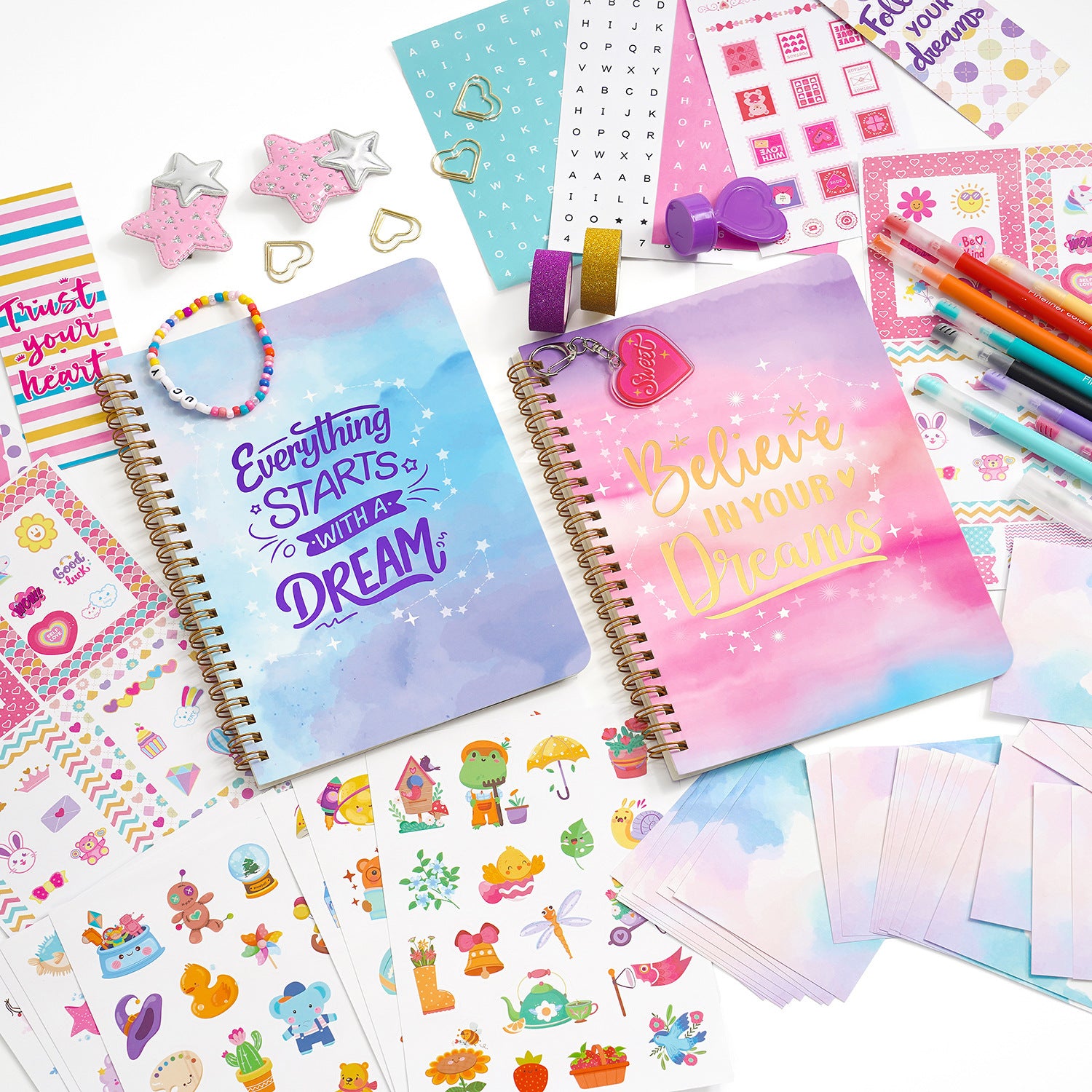 Scrapbook kit for kids stationery set creative journaling supplies