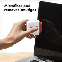 Swipe Cleaner Tool for Laptops and Screens, Streak-Free Cleaning with Soft Bristles.