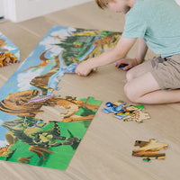 Screen-Free Puzzle Activity for Toddlers – Jumbo Dinosaur Puzzle for Kids Ages 3+