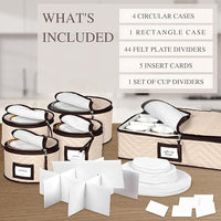 Seasonal dish storage organizer for dinnerware and tableware