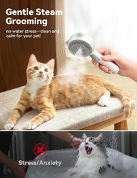 self cleaning cat shedding brush with release button