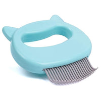 self cleaning pet hair brush mint color for cats and dogs