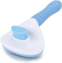 self cleaning slicker brush for dogs cats and rabbits