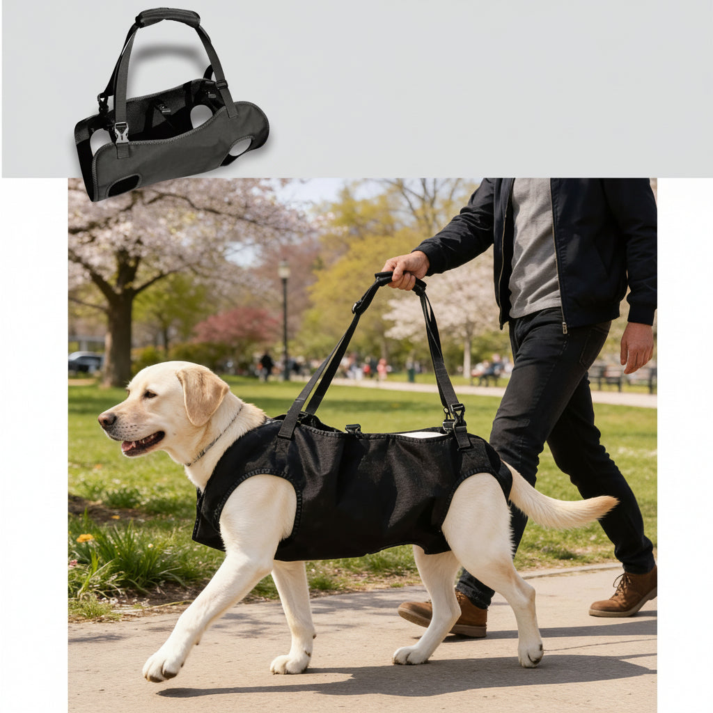 Senior Dog Support Harness with Breathable Material and Lift Handle