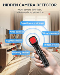 7 sensitivity levels on the Hidden Camera Detector to adjust for precise detection.