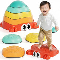 Sensory path toy for toddlers with textured wave surface