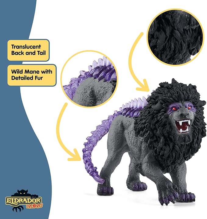 Shadow Lion Collectible Toy – Eldrador Creatures Detailed Action Figure for Kids