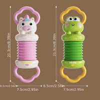 Shaking sound rattle for baby tummy time and sitting play