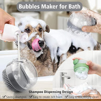 Shampoo Dispenser Dog Bath Brush – Effortless Shampoo Application for Your Pet’s Bath Time