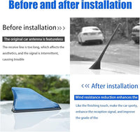 Adhesive Tape Installation for Car Shark Fin Antenna Cover, Easy Peel-and-Stick