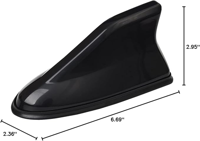 Shark Fin Antenna Cover Installed on Car Roof, Enhancing Vehicle Appearance and Reception