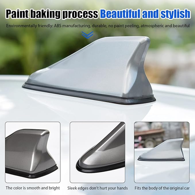 Car Shark Fin Antenna Cover, Offering Enhanced AM/FM Radio Reception for Vehicles