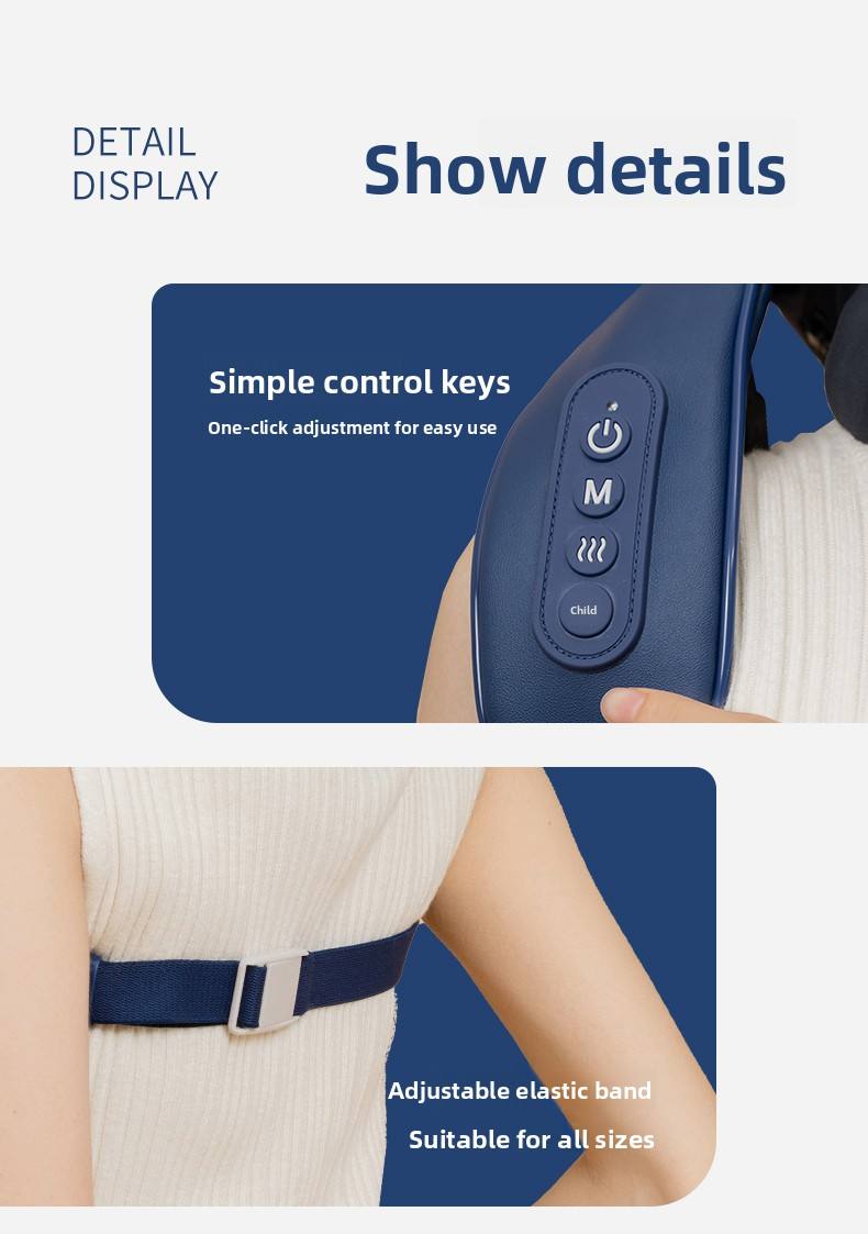 Massage shawl with optional warming function