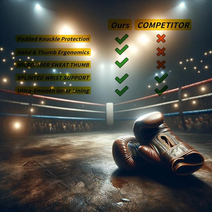 Boxing Gloves Designed for Shock Absorption and Hand Safety
