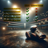 Boxing Gloves Designed for Shock Absorption and Hand Safety
