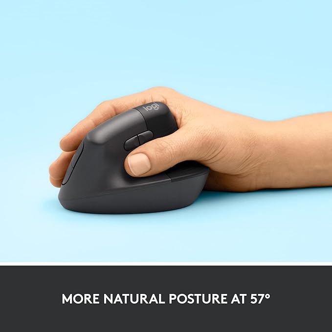 Silent click ergonomic mouse for quiet office use
