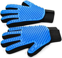 Silicone Pet Grooming Glove for Dogs & Cats – 2-in-1 Deshedding Brush & Massage Mitt