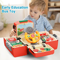 Simulation driving toy for kids with sound and light effects