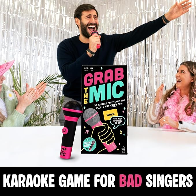 Singing game with microphone for kids and adults