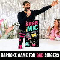 Singing game with microphone for kids and adults