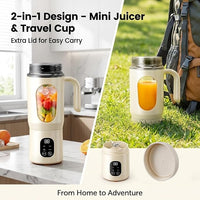 Rechargeable single-serve blender for everyday drinks