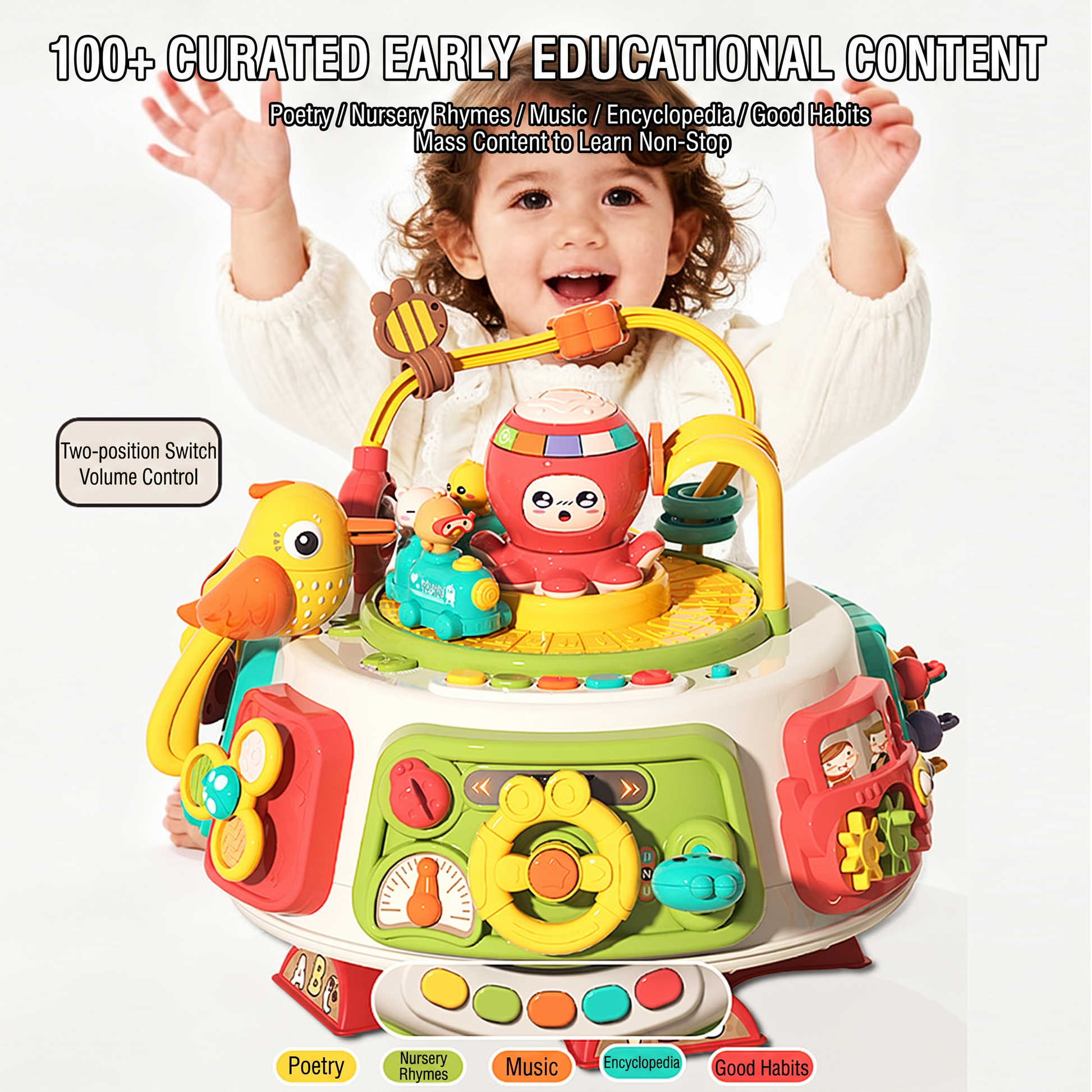 Sit and stand activity centre for toddlers indoor learning play