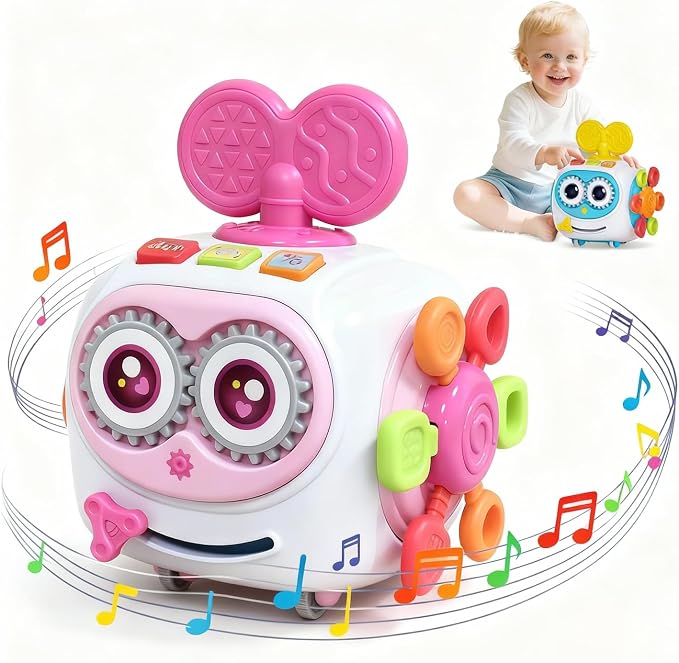 6-in-1 musical busy cube activity toy for toddlers