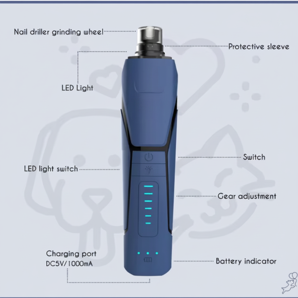Six Speed Pet Grinder With Comfortable Handheld Design