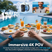 Waterproof case for the SJCAM C110+ Mini Body Camera, enabling 30-meter underwater recording.