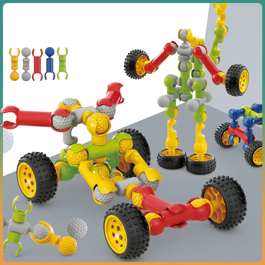 skeleton joint building blocks toy for kids diy construction and creative play