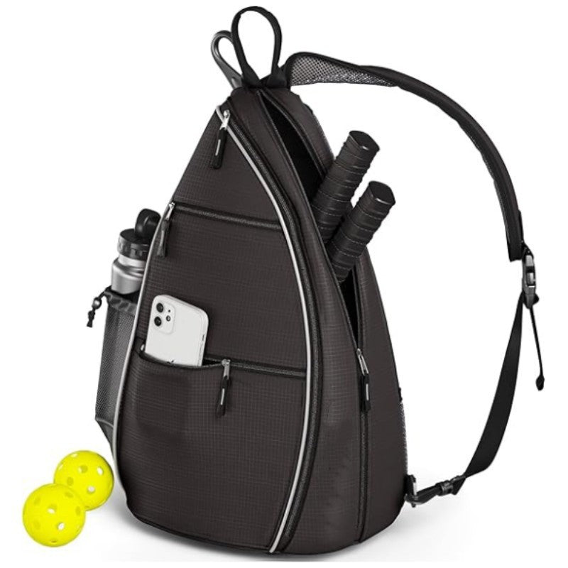 Sling Bag for Pickleball, Tennis, and Racketball with Adjustable Strap