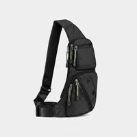 Sling bag crossbody daypack for men and women on white background