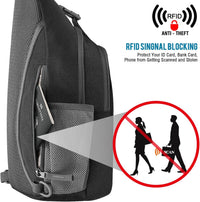 Sling bag ideal for daily use, travel, work and shopping