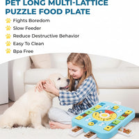 Slow Feeder Dog Bowl for Interactive Mealtime Activity