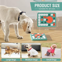 treat-dispensing dog puzzle toy for slow feeding and enrichment