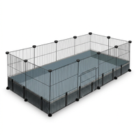 Small Animal Playpen 12 Panels with Waterproof Mat for Guinea Pigs