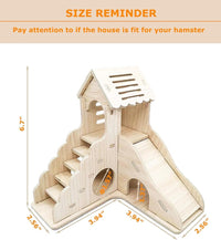 Small Animal Wooden Hut for Hamster Gerbil Mouse
