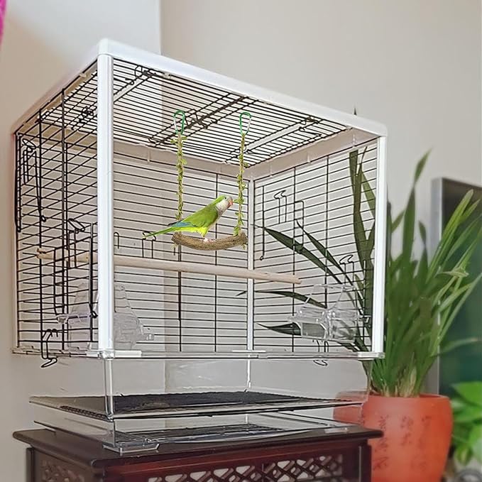 Cage perch accessory for budgies cockatiels and conures
