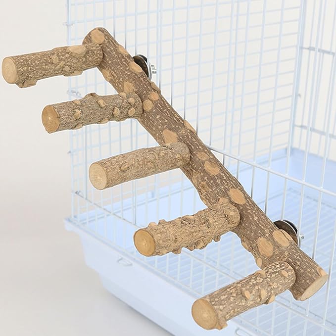 Small Bird Indoor Cage Ladder Bridge for Climbing and Perching