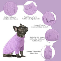 small breed dog winter clothes thick sweater for Dachshund and Bulldog