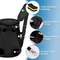 Small Dog Travel Backpack Carrier for Hiking Camping and Outdoor Use