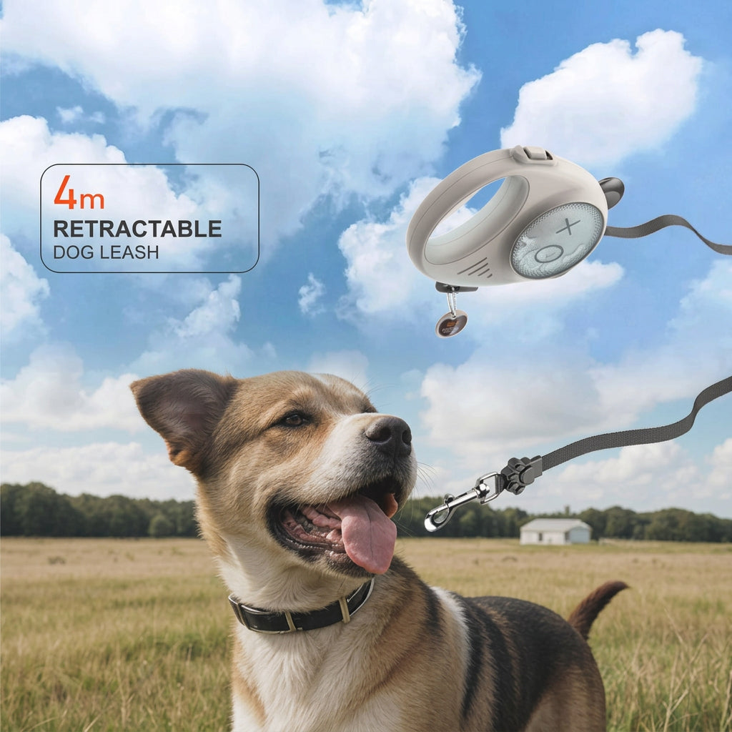 Retractable dog leash suitable for small and medium-sized dogs