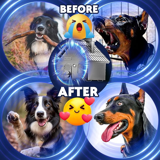 ultrasonic anti-bark device for small, medium, and large dogs