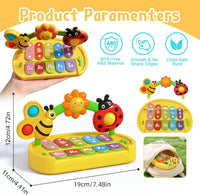 Small musical piano toy for 1 year old baby gift