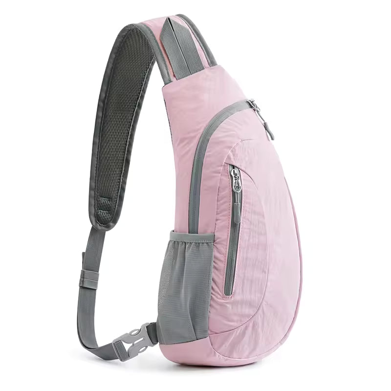 Small nylon sling bag crossbody shoulder bag for men and women with adjustable strap for travel and outdoor use
